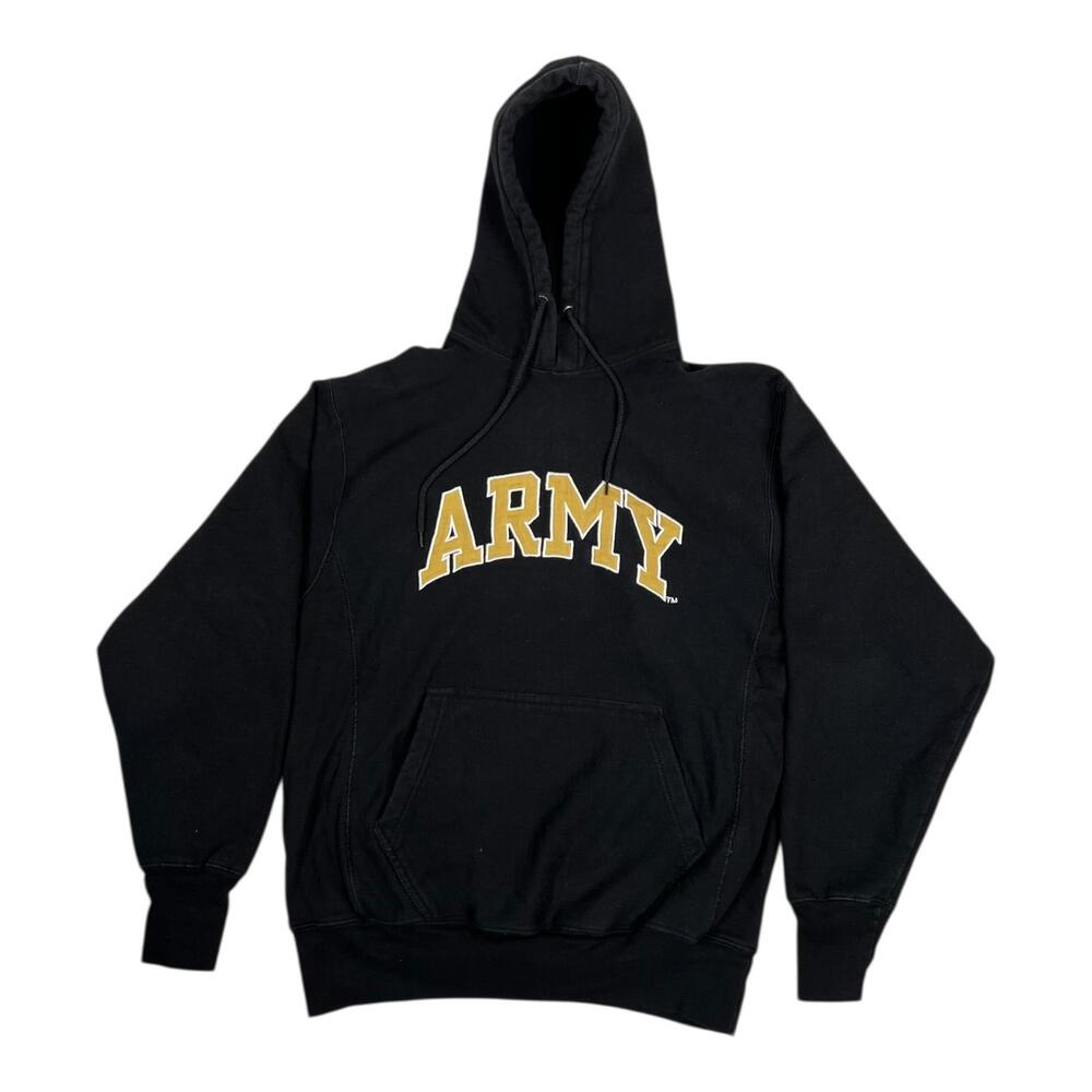 VTG Army Black Knights Hoodie Sweatshirt Mens Small Black NCAA Steve & Barry's
